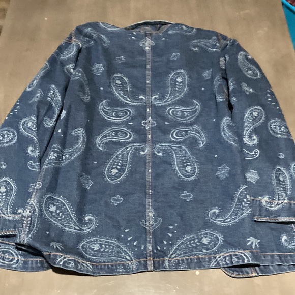 NWT Levi’s x Snoop Dogg denim paisley jacket XL - Picture 5 of 7